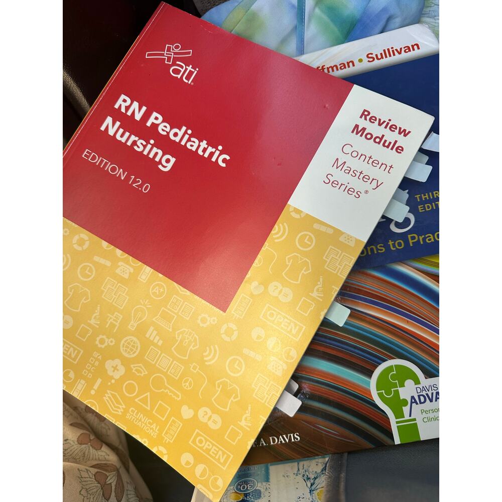 Rn pediatric nursing ati edition 12.0 college textbook education soft cover book